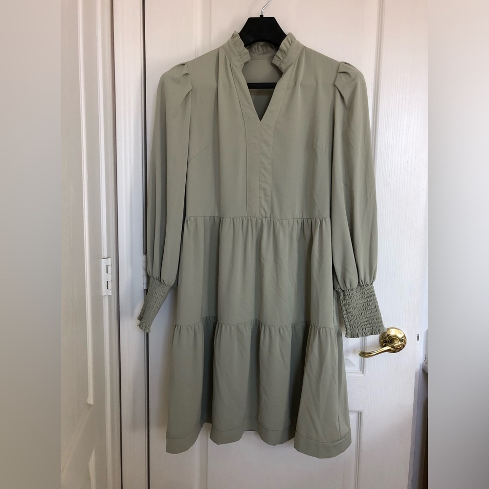 Elegant Sage Green Women's Dress